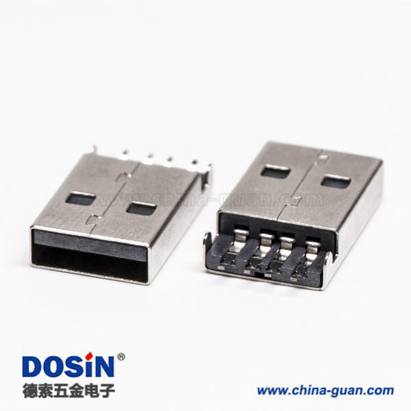 usb type a 公頭90度SMT沉板接PCB板 usb type a 公頭90度SMT沉板接PCB板