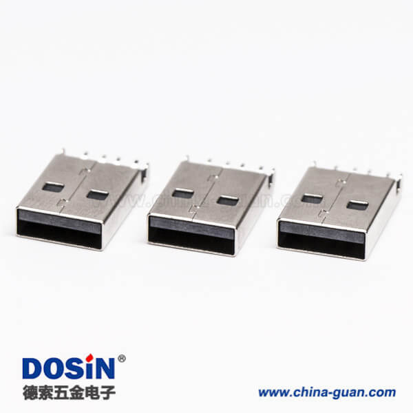 usb type a 公頭90度SMT沉板接PCB板 usb type a 公頭90度SMT沉板接PCB板