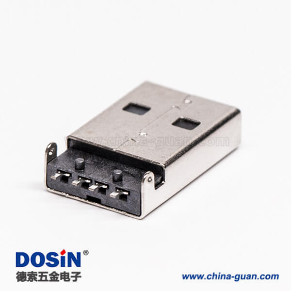 usb2.0沉板封裝公頭彎式SMT沉板兩腳接板 usb2.0沉板封裝公頭彎式SMT沉板兩腳接板