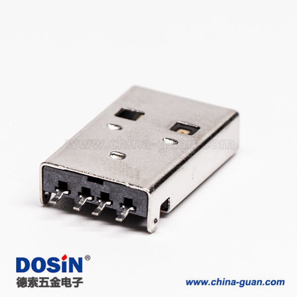 usb2.0沉板封裝公頭彎式SMT沉板兩腳接板 usb2.0沉板封裝公頭彎式SMT沉板兩腳接板