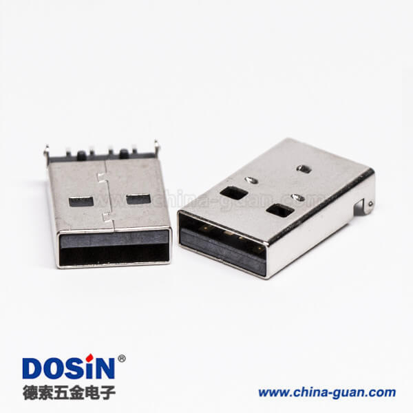 usb2.0沉板封裝公頭彎式SMT沉板兩腳接板 usb2.0沉板封裝公頭彎式SMT沉板兩腳接板