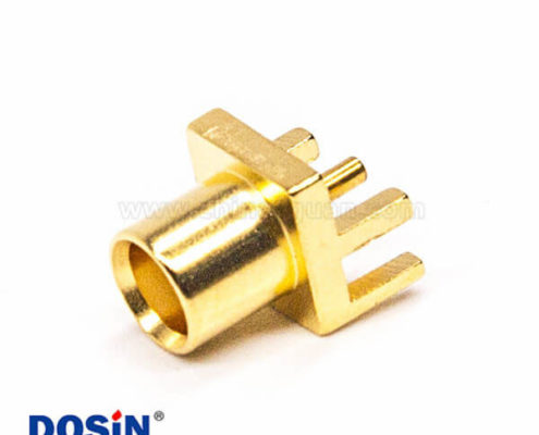 mcx直孔座母頭鍍金直式卡板接PCB板