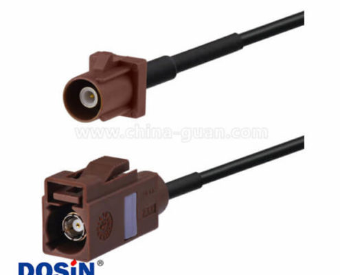 車用天線延長(zhǎng)線Fakra F型棕色公轉(zhuǎn)母直式天線6米