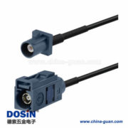 汽車遙控天線延長線Fakra G型直式公轉母灰色接線1米 汽車遙控天線延長線Fakra G型直式公轉母灰色接線1米