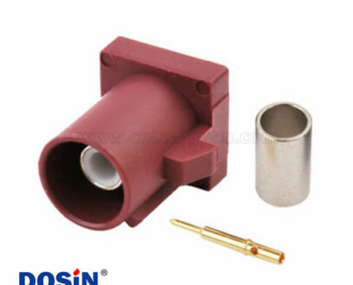 Fakra-D型接口公頭壓接接線RG316 RG174汽車信息服務(wù)用連接器