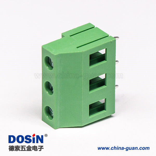 螺釘式多級(jí)接線端子3芯直式穿孔式接PCB板綠色 螺釘式多級(jí)接線端子3芯直式穿孔式接PCB板綠色