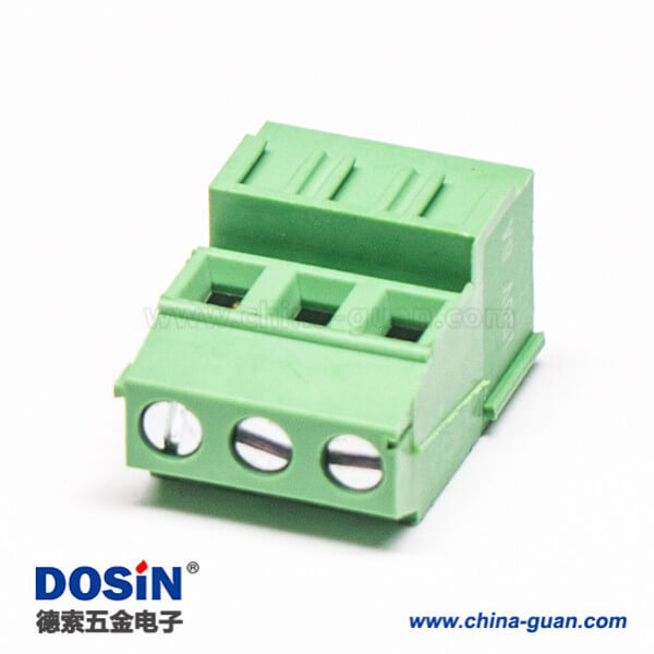 綠色接線端子3芯直式接PCB板螺釘式