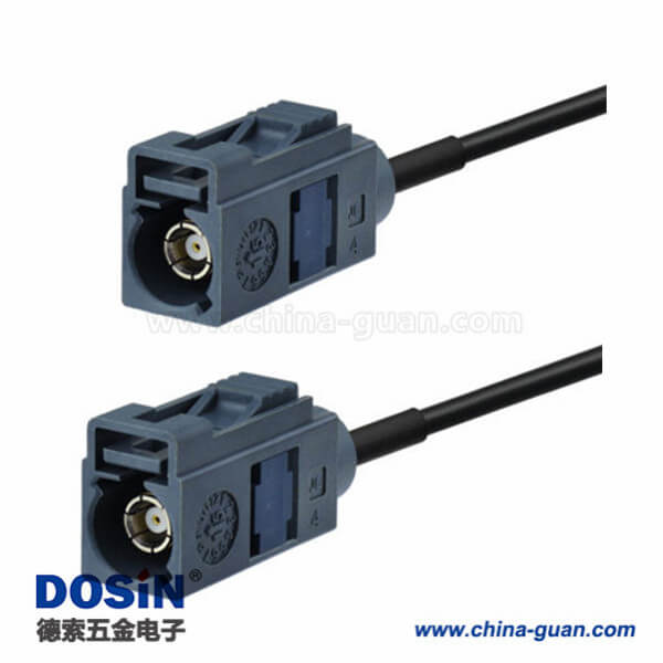 Fakra-G連接器母轉(zhuǎn)母直式灰色汽車(chē)天線5米