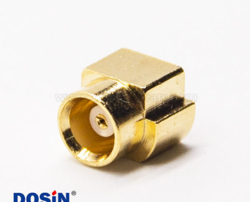 mcx同軸連接器直式180度母頭沉板式接PCB板鍍金