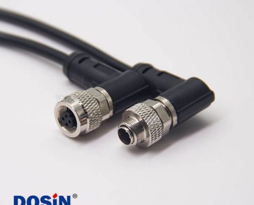 m9 尼農(nóng)電纜防水接頭90度4芯公轉(zhuǎn)母注塑線