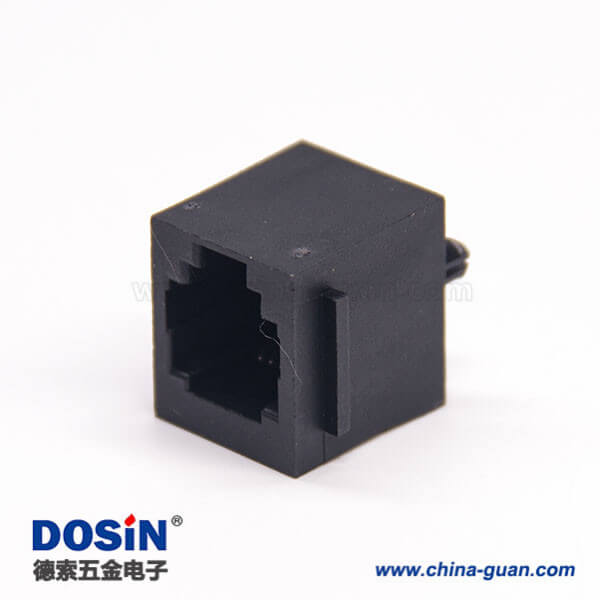 rj25連接器6p6c直式非屏蔽不帶燈式插座插PCB板