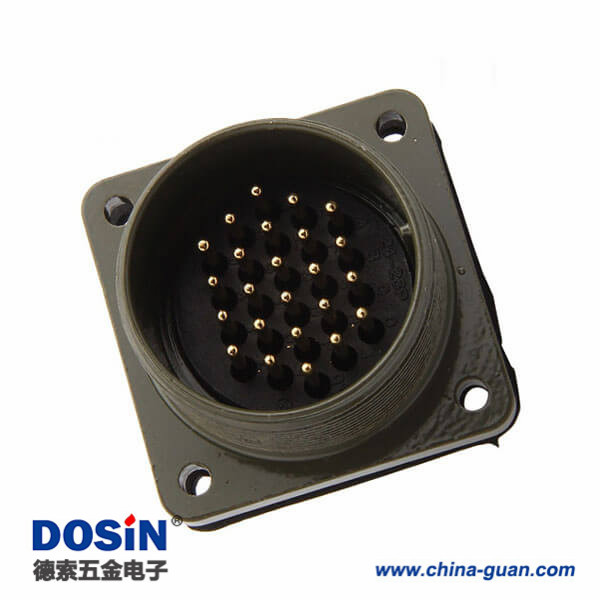 20P連接器MS3102A28-16P方形插座航空插頭