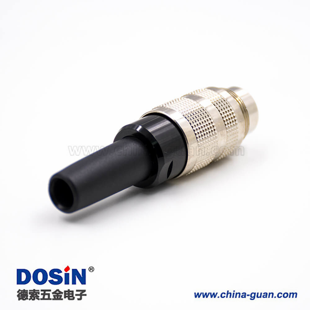 M16防水接頭6芯A扣直式母頭組裝接頭不帶屏蔽 M16防水接頭6芯A扣直式母頭組裝接頭不帶屏蔽