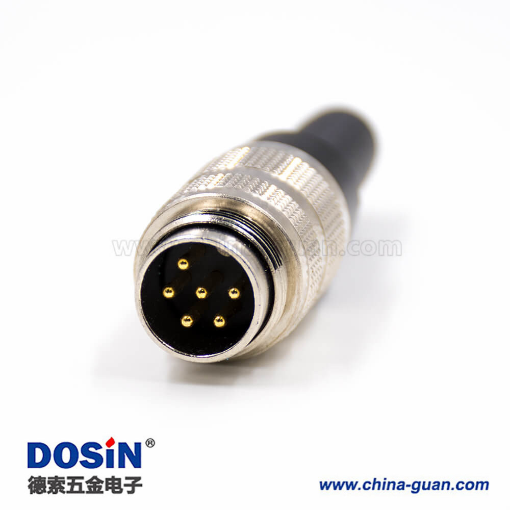 M16防水接頭6芯A扣直式母頭組裝接頭不帶屏蔽 M16防水接頭6芯A扣直式母頭組裝接頭不帶屏蔽