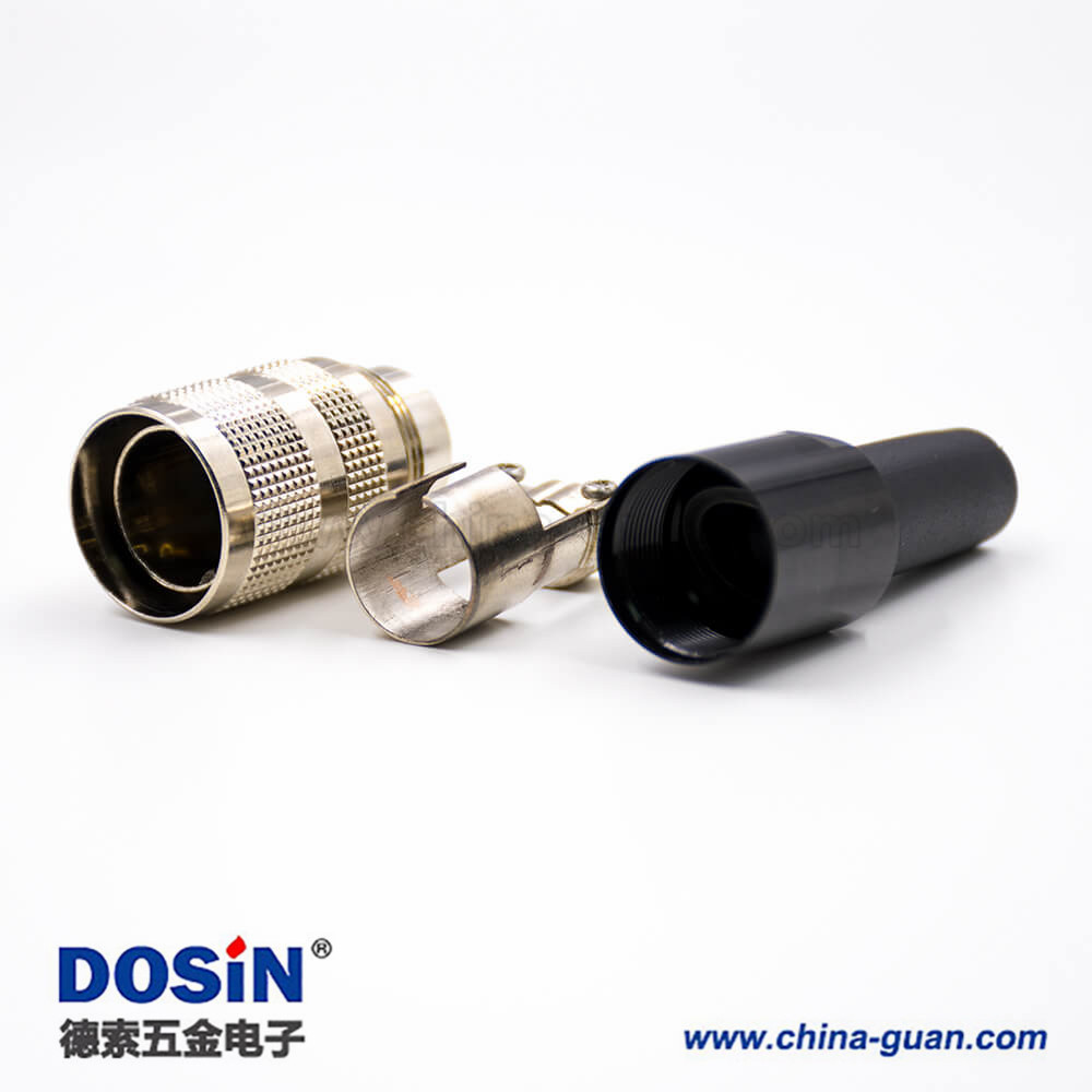 M16防水接頭6芯A扣直式母頭組裝接頭不帶屏蔽 M16防水接頭6芯A扣直式母頭組裝接頭不帶屏蔽