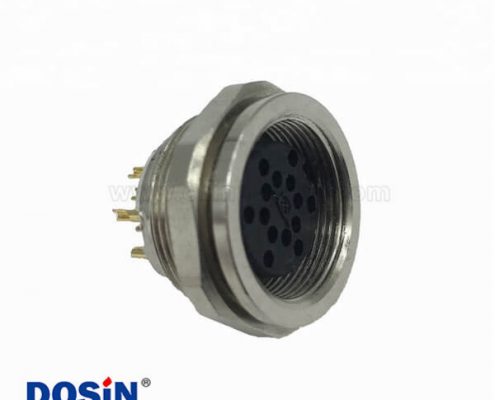 防水連接器M16 母頭14芯工業(yè)圓形連接器