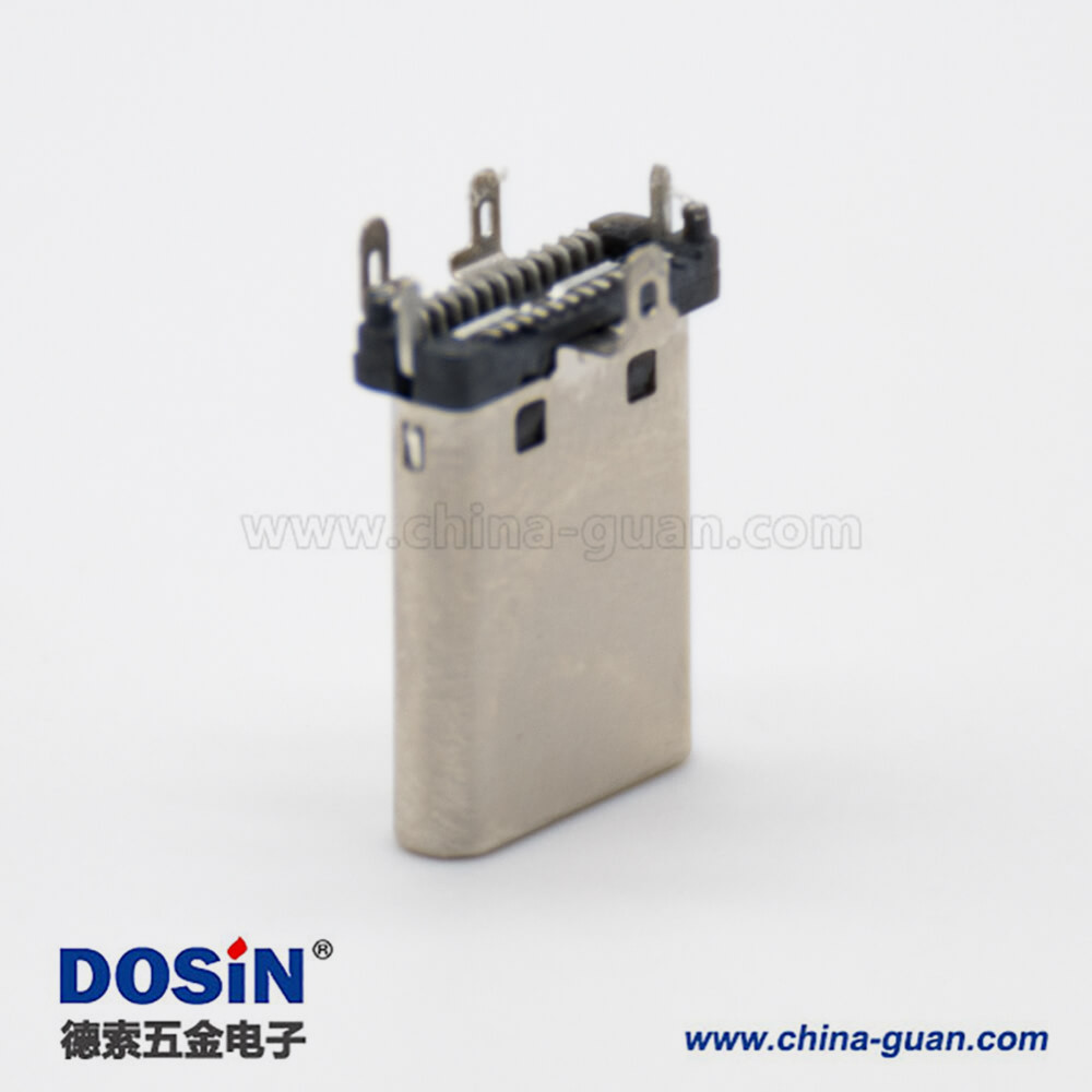 USB Type C 連接器24芯3.1直式公頭面板安裝