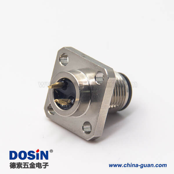 網(wǎng)絡(luò)接頭m12板端插座公頭直式2pin帶4孔法蘭安裝焊線式 網(wǎng)絡(luò)接頭m12板端插座公頭直式2pin帶4孔法蘭安裝焊線式