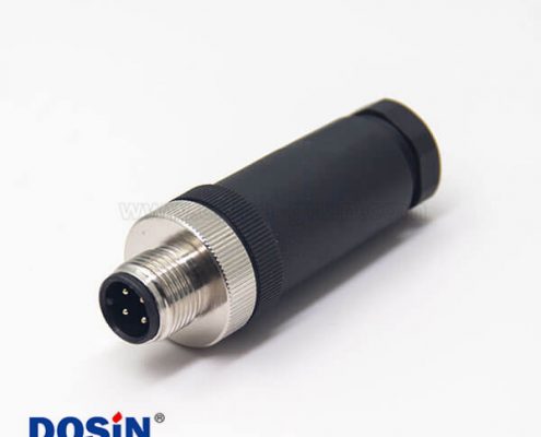 m12接頭 航空頭直式公頭直式傳感器插頭組裝接頭鎖接