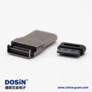 typeC接口3.1沉板公頭雙貼直式24芯連接器