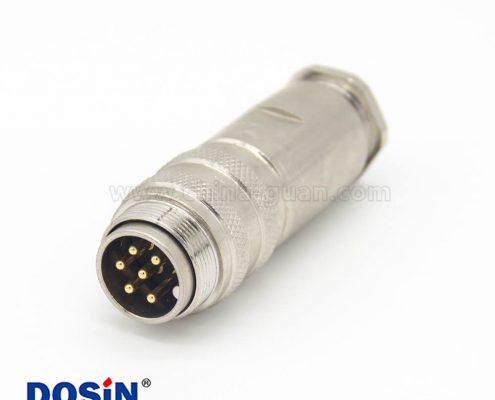 對(duì)接連接器 M16 6芯直式焊接公插頭