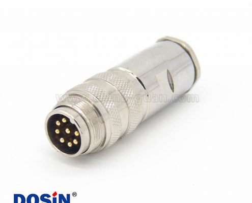 對(duì)接插頭 M16 8芯直式公頭接線(xiàn)連接器