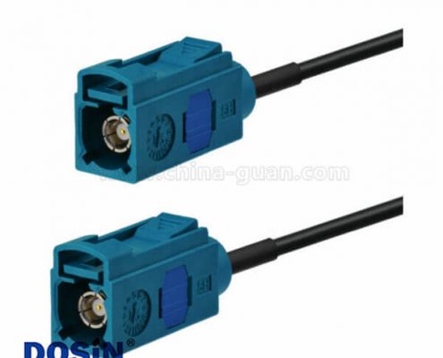 Fakra射頻連接器 母頭對母頭直式通用汽車連接器 1米