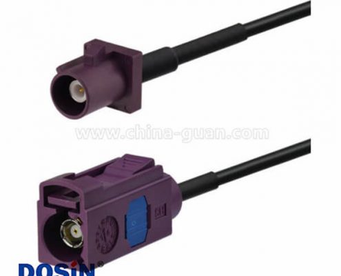 車載天線延長(zhǎng)線Fakra D型公轉(zhuǎn)母直式天線1米