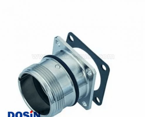 M23連接器插座防水IP6712芯板端母插座帶法蘭