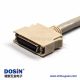 SCSI 連接器HPCN型白色塑膠殼雙邊線36芯公轉(zhuǎn)公直式按鍵卡勾式連接線1米