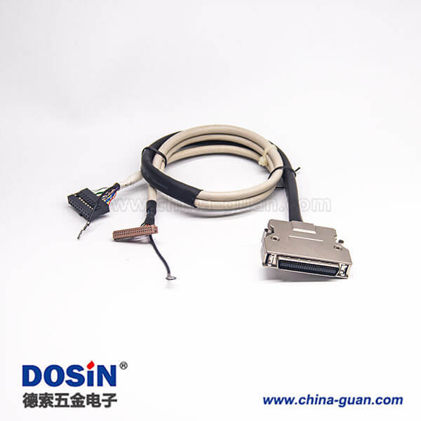 50針SCSI接頭HPCN型公轉(zhuǎn)端子線電腦線組裝式
