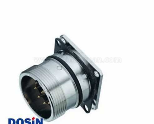 M23連接器6芯公頭板端焊線式工業(yè)伺服電動(dòng)連接器