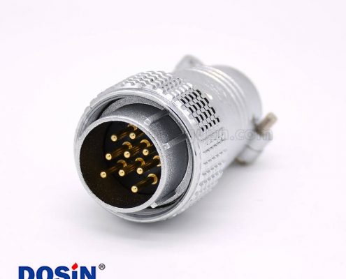 直公頭 P24 9芯插頭圓形接線航空連接器