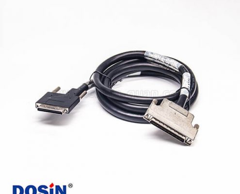 SCSI 68P 接口VHDCI型注塑公轉HPCN組裝式公頭連接線2米