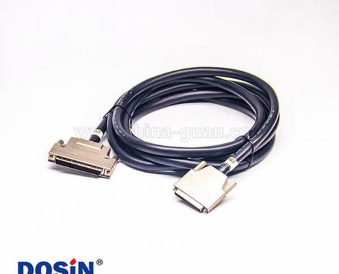 SCSI68接口HPDB型68芯公轉VHDCI 68P芯組裝式線