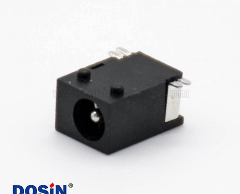 貼片DC電源插座3.5*1.3MM公頭不帶屏蔽平行貼板貼片焊接連接器