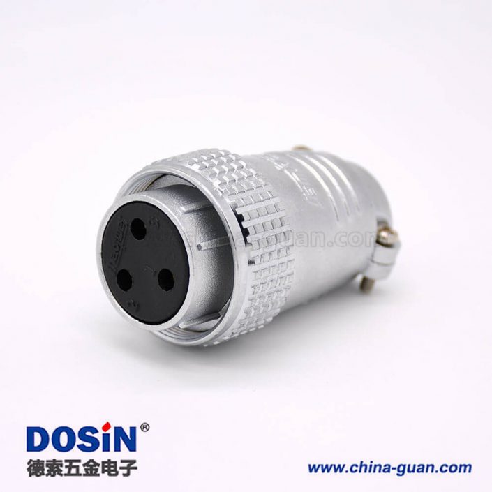 連接器P28 3芯母頭插頭直式接線安裝