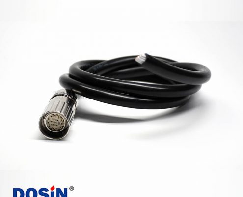 M23連接電纜17芯單邊直式母頭傳感器連接器1米