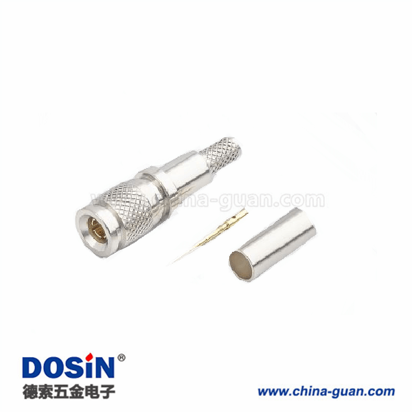 1.0 / 2.3連接器插頭壓接直75Ω端接電纜安裝標(biāo)準(zhǔn)6GHz鍍鎳 1.0 / 2.3連接器插頭壓接直75Ω端接電纜安裝標(biāo)準(zhǔn)6GHz鍍鎳