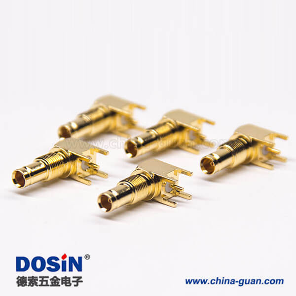 din f型連接器插PCB板穿孔式90度母頭鍍金穿墻式面板安裝 din f型連接器插PCB板穿孔式90度母頭鍍金穿墻式面板安裝