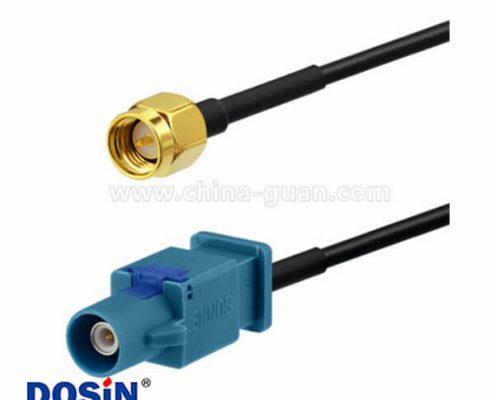 SMA轉(zhuǎn)Fakra Z型直式公轉(zhuǎn)公車載GPS天線延長線30厘米