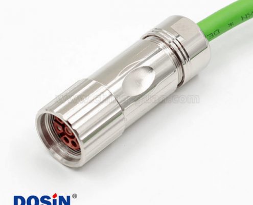 M23連接器線纜7芯母插頭信號燈專用連接器