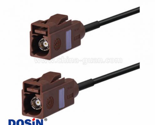 Fakra連接器F型直式母轉(zhuǎn)母車載天線延長線50厘米