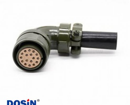 美工防5015系列航空插頭MS3108A22-23S彎頭8芯連接器