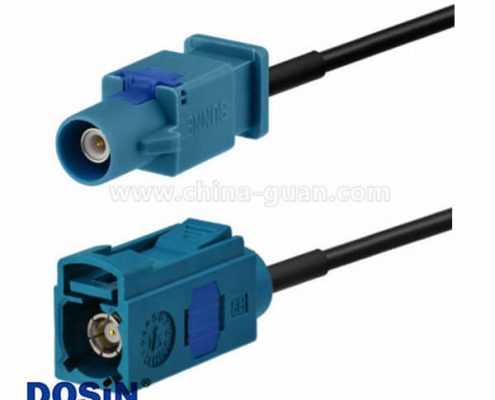 連接器Fakra公對母頭GPS直式接線Fakra Z 5米