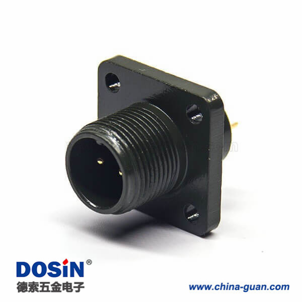 MS3102A10SL-4P 2芯方形法蘭插座