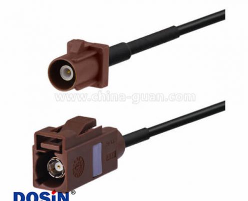 Fakra 連接器F型直式公轉(zhuǎn)母汽車天線延長線5米