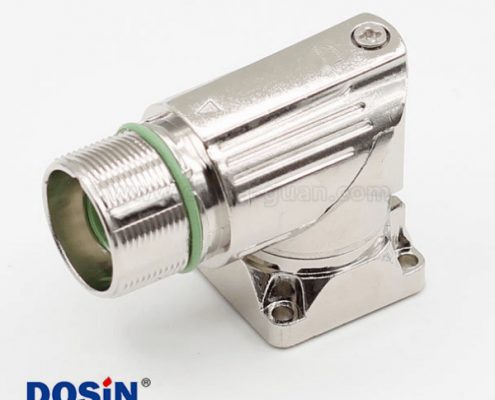 M23伺服連接器8芯彎角重載母插座