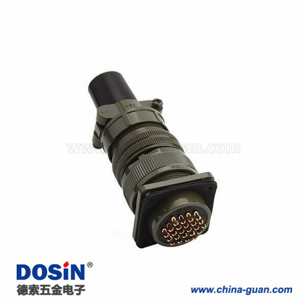 24孔工防連接器MS3106A24-28S防水航空插頭 24孔工防連接器MS3106A24-28S防水航空插頭