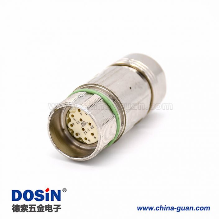 12芯對(duì)接頭 M623 直式接線母頭連接器